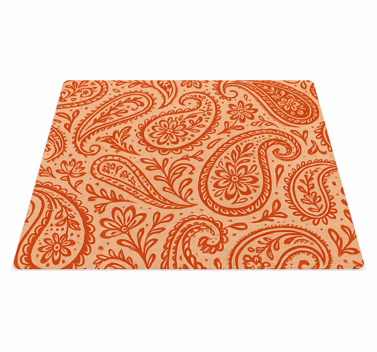 Originální prostírání s teplým červeným paisley vzorem - TenStickers