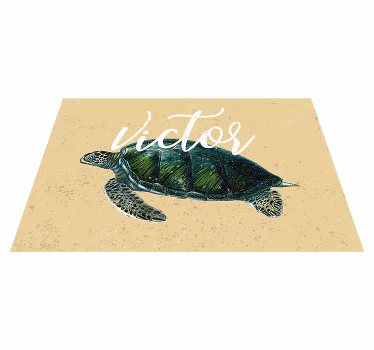 Mořská želva s názvem želví prostírání - TenStickers
