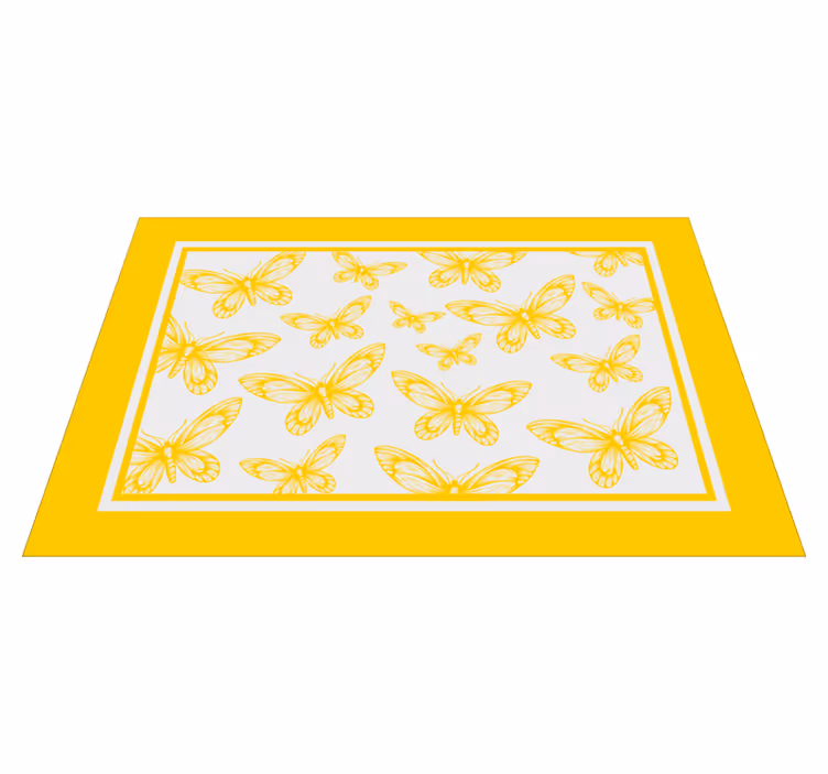 žluté motýly elegantní prostírání - TenStickers