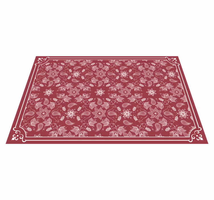 Krásné paisley květiny paisley prostírání - TenStickers