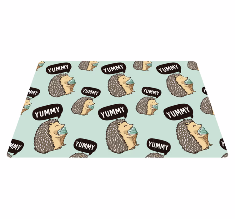 Dětské prostírání s veselým ježkem - TenStickers