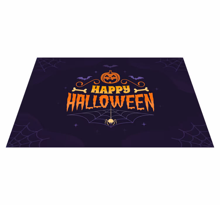šťastný halloween text prostírání - TenStickers