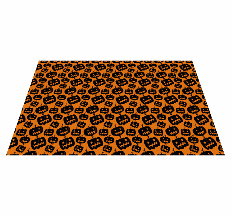 černé a oranžové prostírání - TenStickers