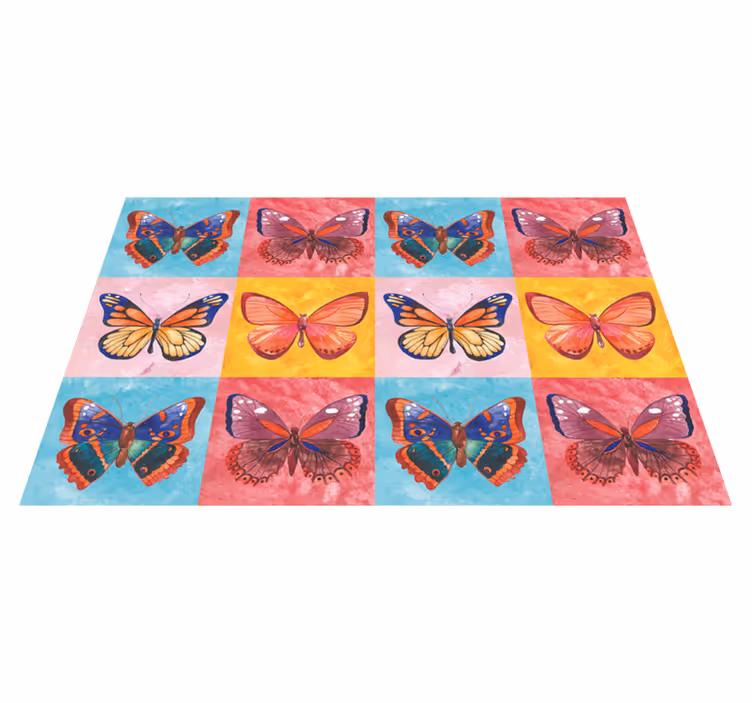 Kachlová barevná prostírání motýlů - TenStickers