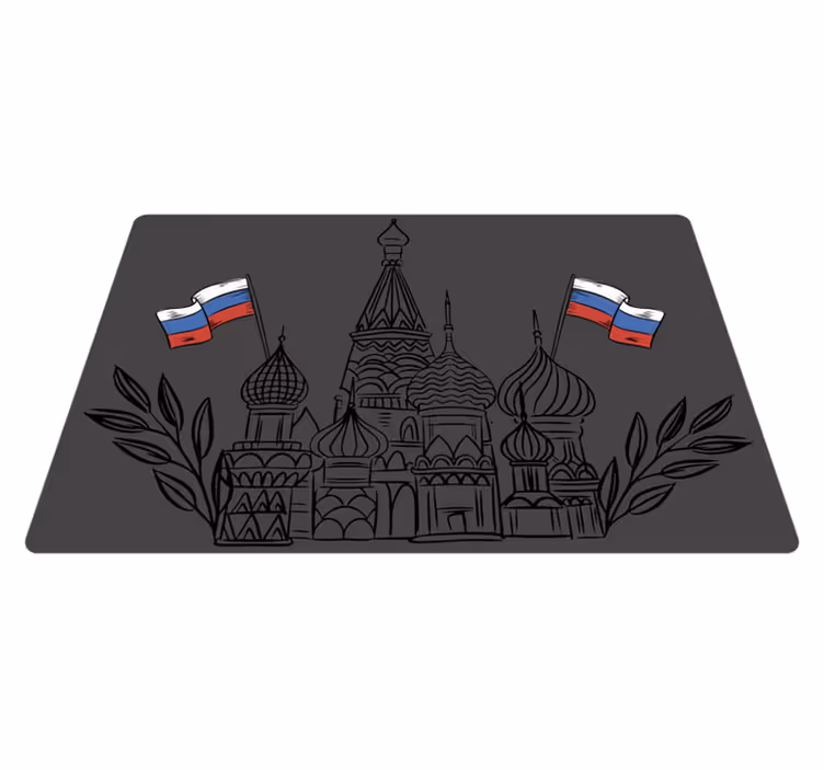 Originální prostírání ruské architektonické siluety - TenStickers