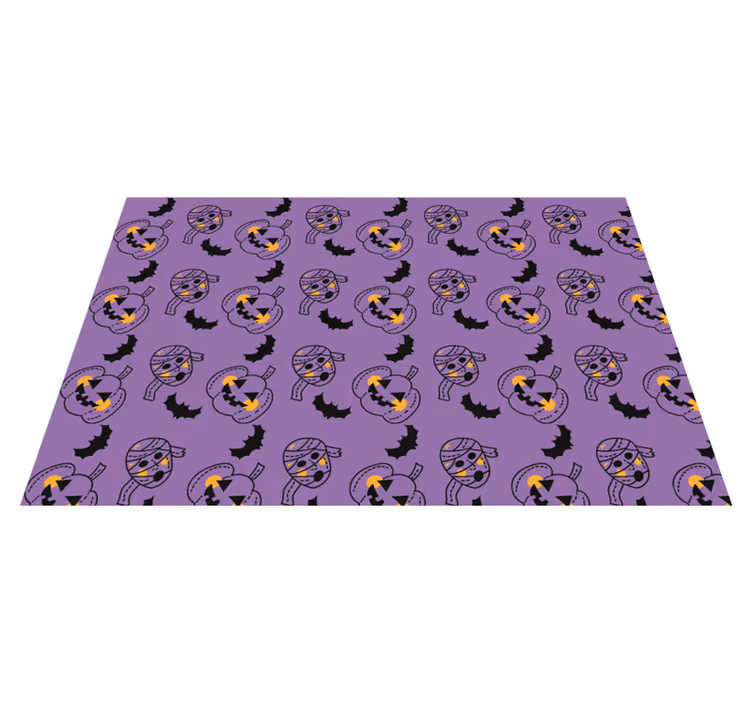 Halloweenské prostírání s hravými dýňovými vzory - TenStickers