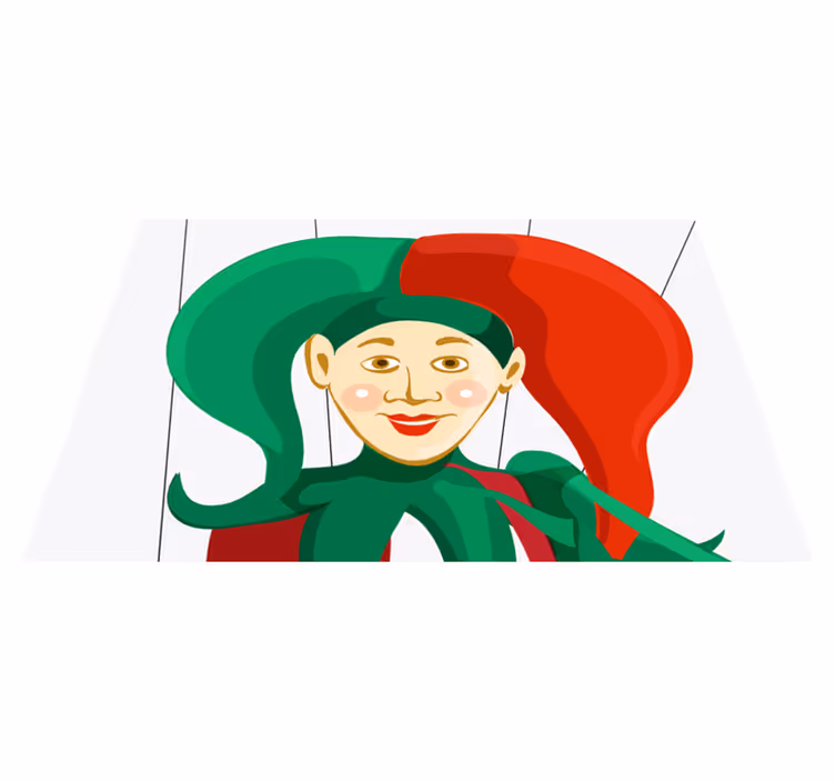 Halloween loutka usmívající se děti prostírání - TenStickers