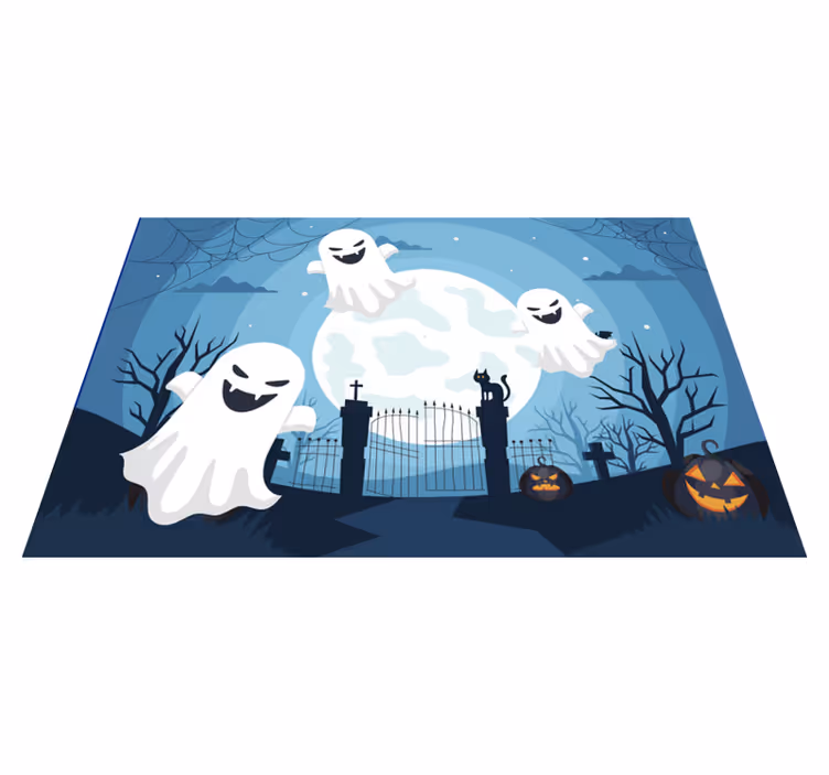 Strašidelní duchové halloween prostírání - TenStickers