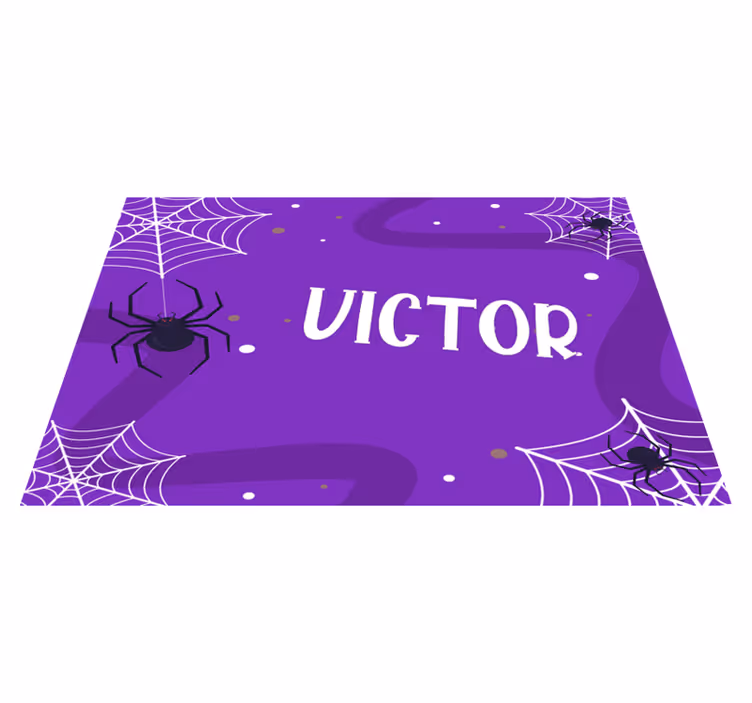 Přizpůsobené pavoučí halloween prostírání - TenStickers
