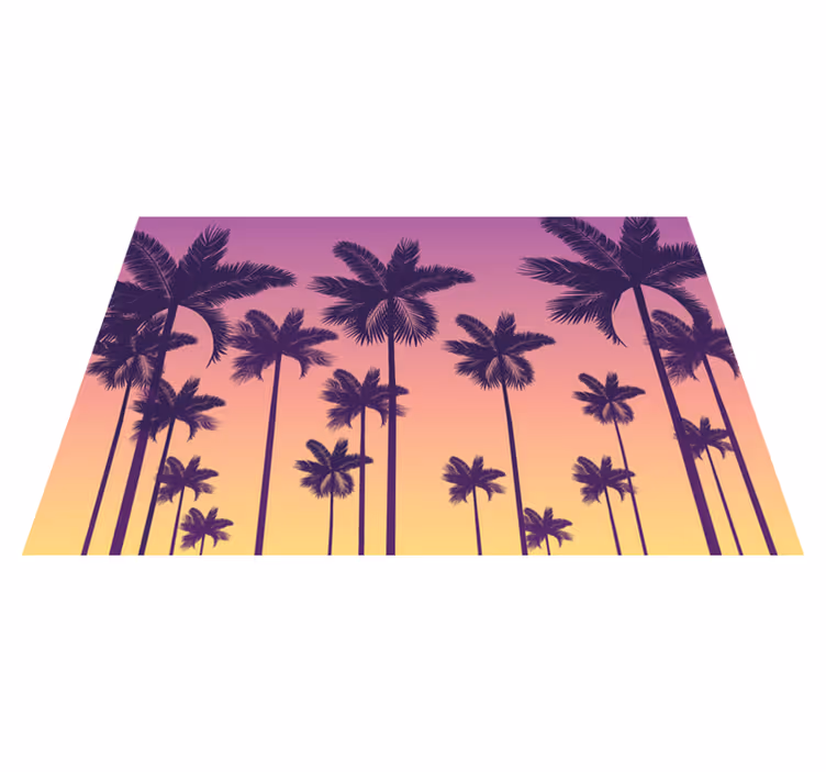 Originální prostírání palm tree sunset - TenStickers
