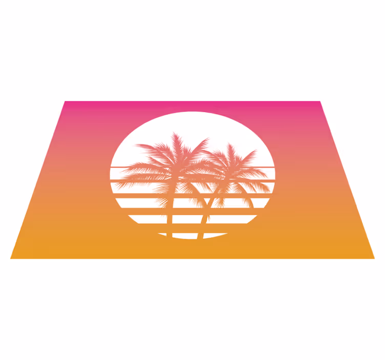 Originální prostírání palm tree soumrak - TenStickers