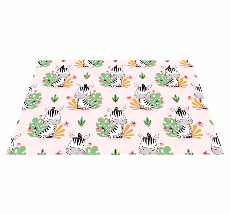 Krásná zebra pro děti zebra prostírání - TenStickers