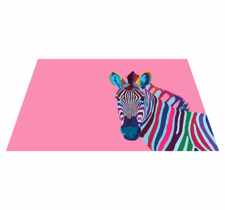 Pop art zebra vinylové prostírání - TenStickers