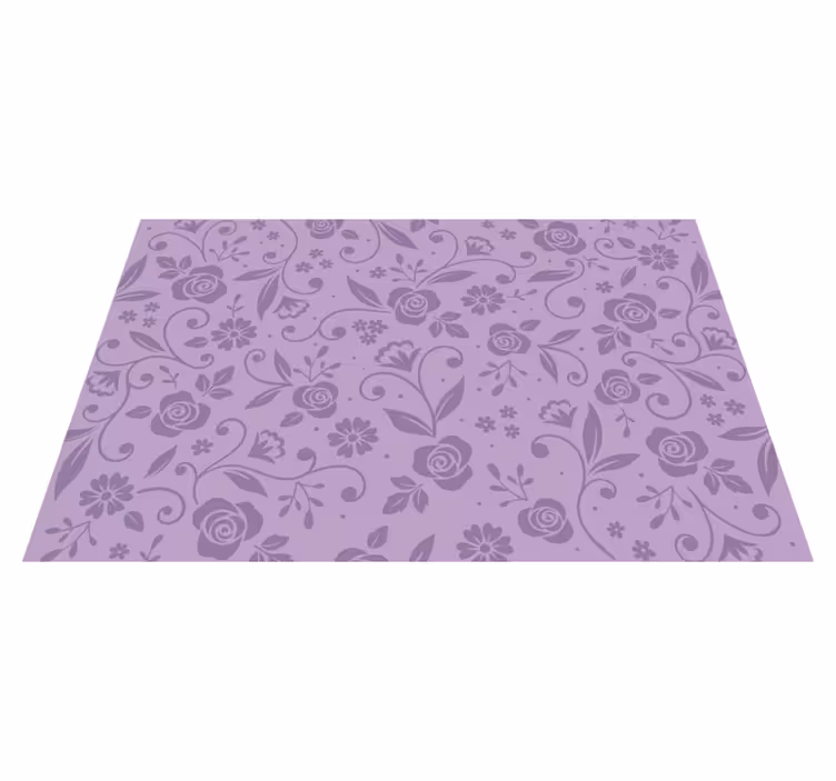 Fialové květy elegantní prostírání - TenStickers