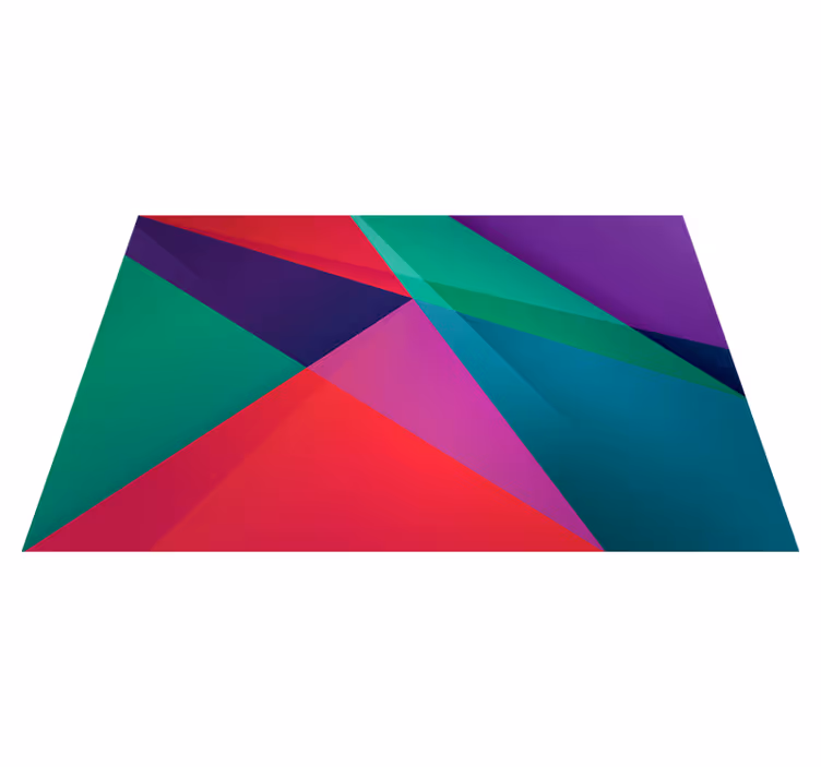 Moderní prostírání s geometrickým barevným designem - TenStickers