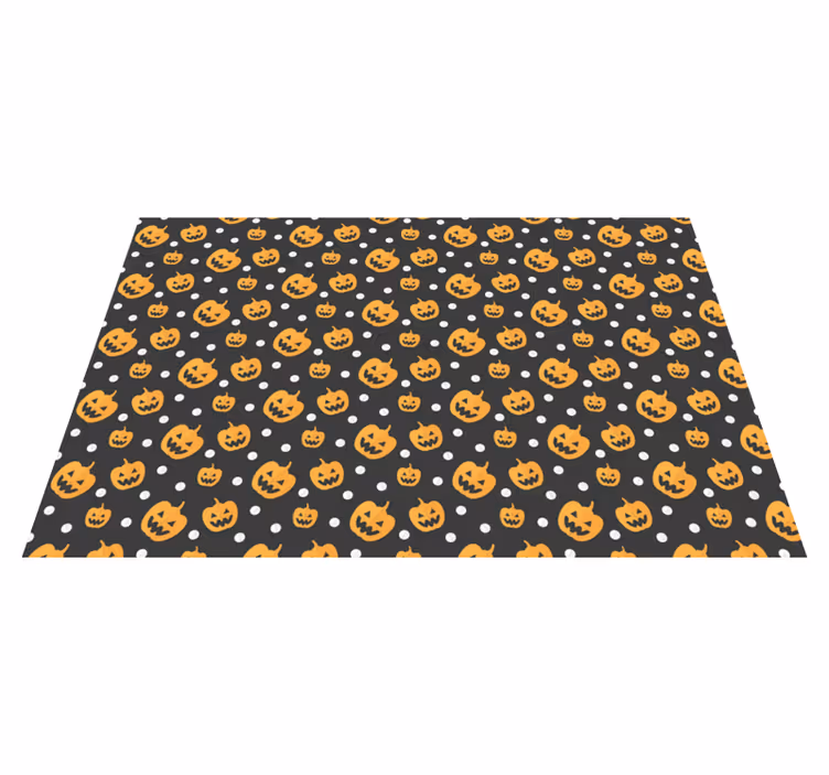 Halloweenské prostírání s dýňovým vzorem - TenStickers