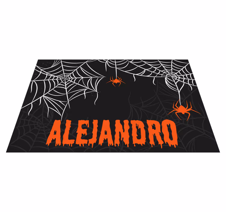 Halloweenské prostírání s děsivými pavoučími sítěmi - TenStickers