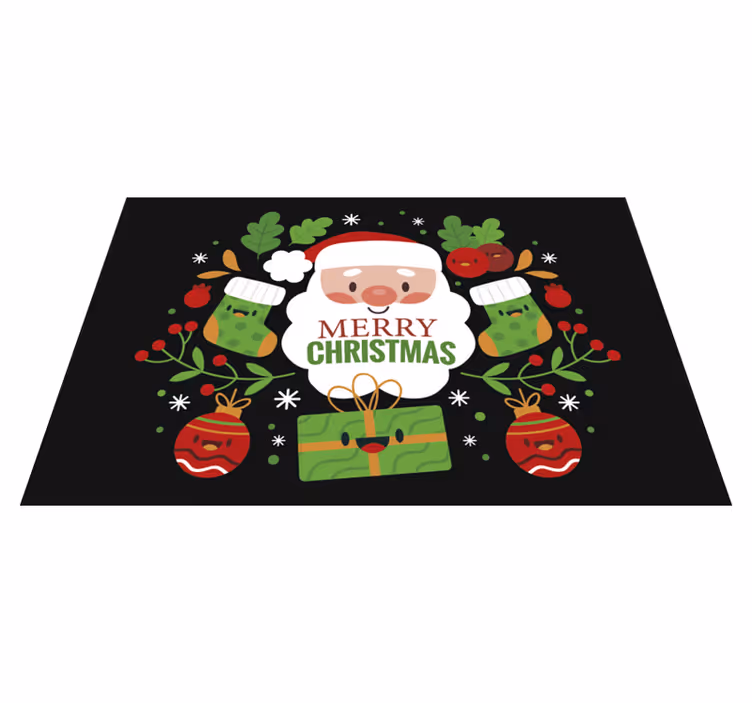 Vánoční prostírání santa claus - TenStickers