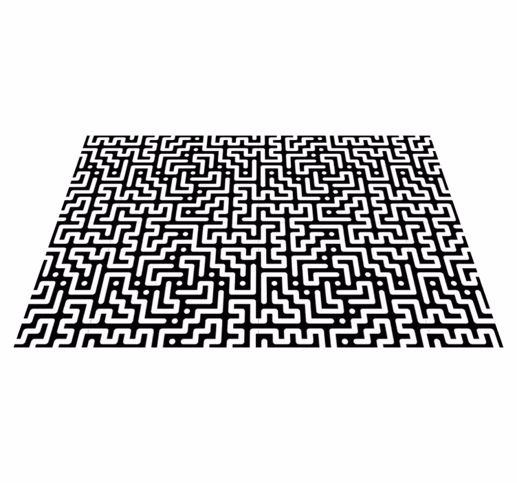 Prostírání s texturami abstraktní labyrintový vzor - TenStickers