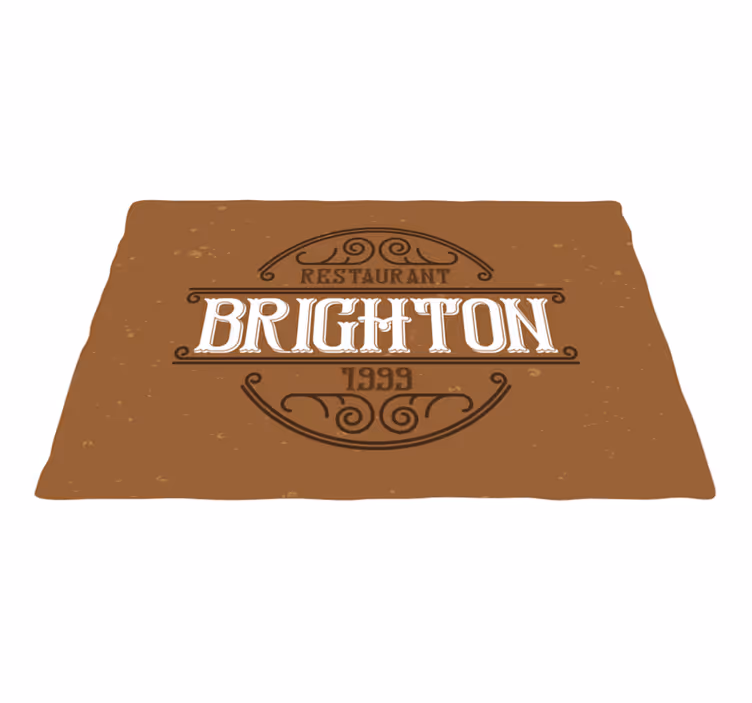 Prostírání citace logo restaurace brighton - TenStickers