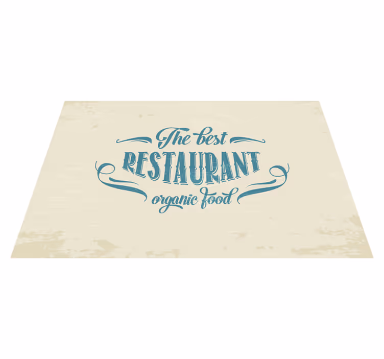 Prostírání citace pro restauraci s bio potravinami - TenStickers
