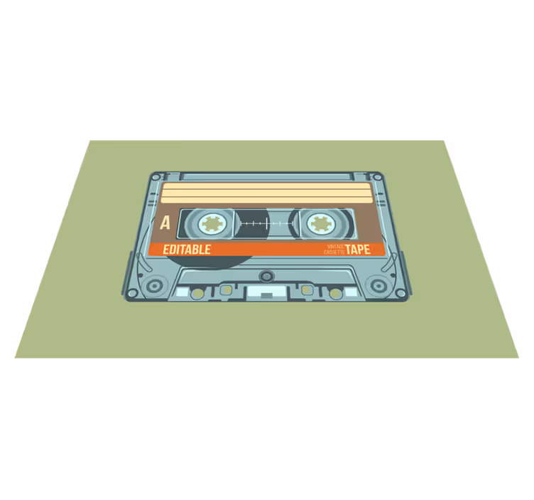 Vintage kazetové vinylové prostírání - TenStickers