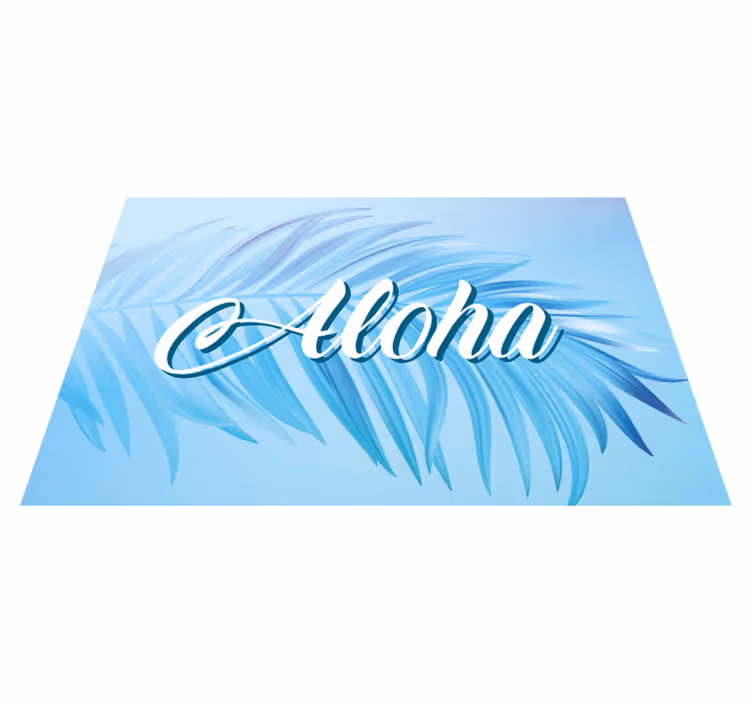Prostírání citace listy palmy aloha - TenStickers