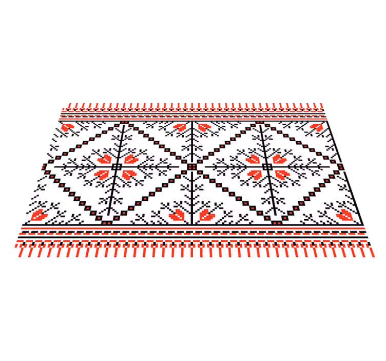 Originální prostírání s geometrickým květinovým vzorem - TenStickers