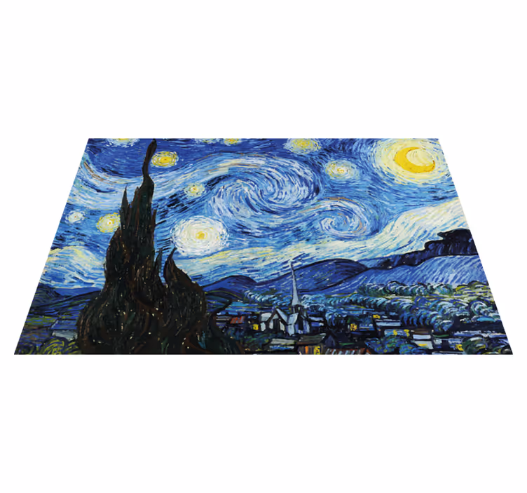 Van goghova hvězdná noc, originální prostírání - TenStickers