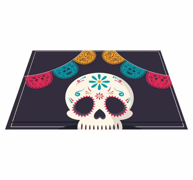 Mexický styl ženské halloween prostírání - TenStickers