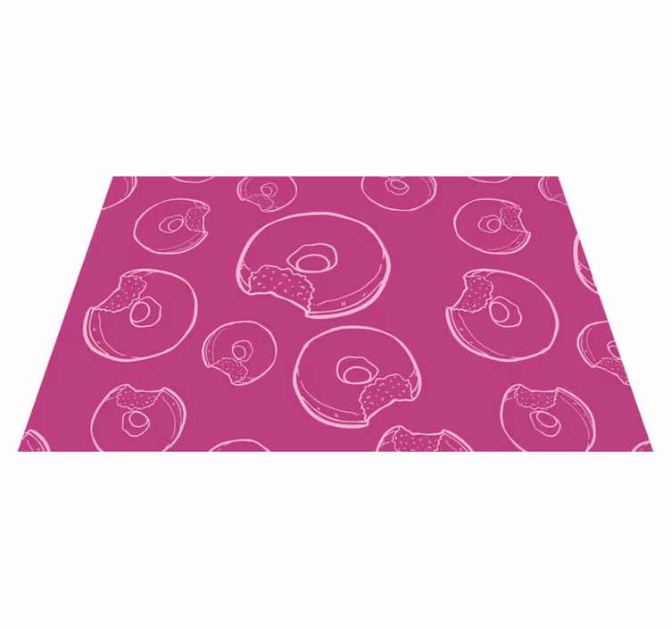Originální prostírání s barevným vzorem donutů - TenStickers