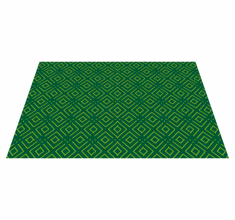 Prostírání s texturami geometrický zelený vzor - TenStickers