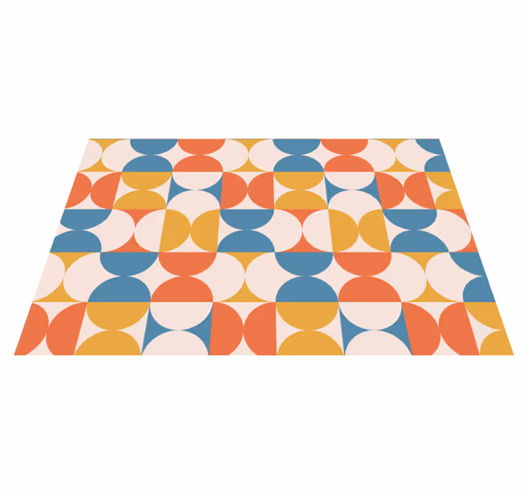 Geometrický vzor obdélníkové vinylové prostírání - TenStickers