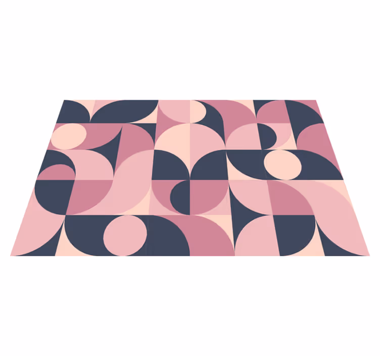 Moderní prostírání s křivkovými geometrickými vzory - TenStickers