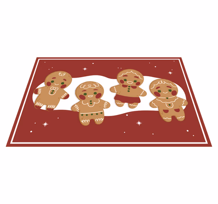 Perník cookie motivy vánoční prostírání - TenStickers