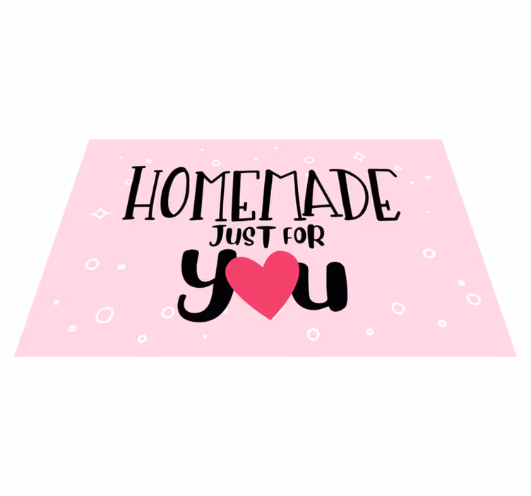Prostírání citace domácí srdcový design - TenStickers