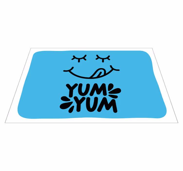 Originální prostírání hravého vyjádření jídla - TenStickers