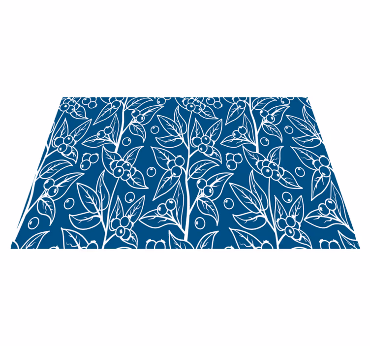Modré cesmíny elegantní prostírání - TenStickers