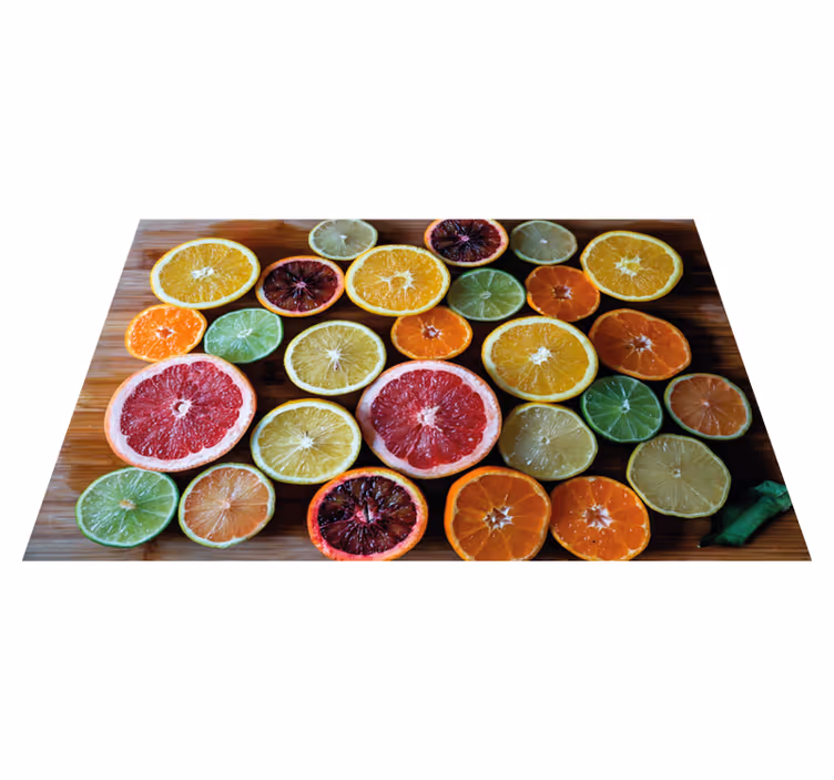 Barevné vinylové prostírání pomeranče - TenStickers