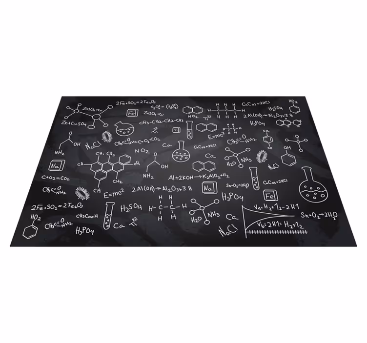 Chemie symboly vinylové prostírání - TenStickers