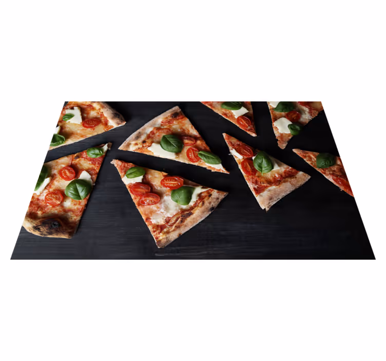 Prostírání pro restaurace skládaná pizza - TenStickers
