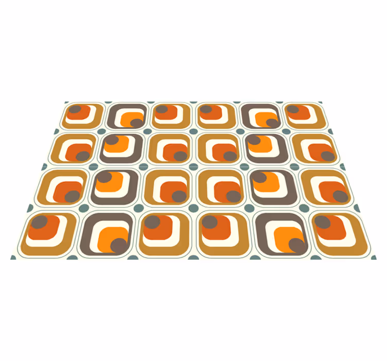 Retro čtverce vzor původní prostírání - TenStickers