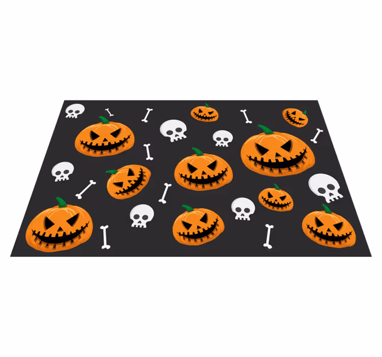 Dýně a kosti halloween prostírání - TenStickers