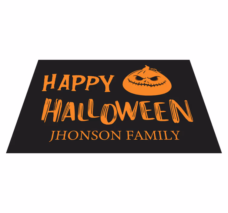 šťastný halloween příjmení halloween prostírání - TenStickers
