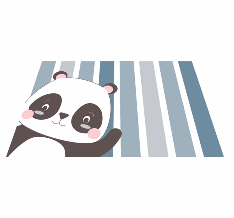 šťastné panda děti prostírání - TenStickers