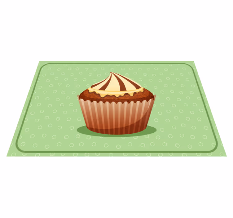 Originální prostírání s grafikou cupcake - TenStickers