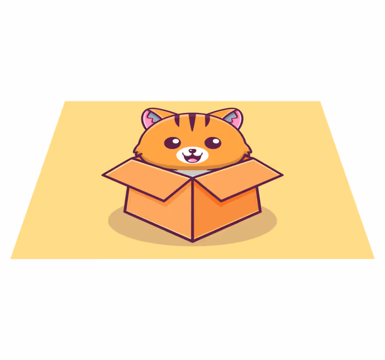 Dětské prostírání Šťastná kočka - TenStickers