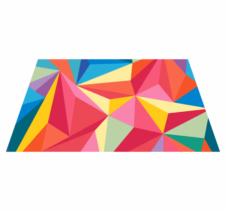 Originální prostírání geometrická barevná kompozice - TenStickers