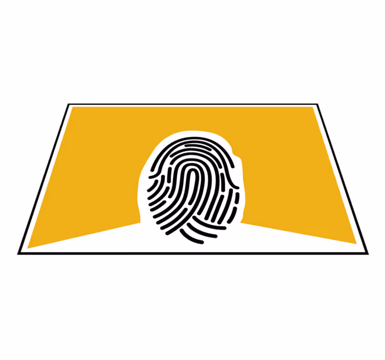 Originální prostírání s grafickým otiskem prstu - TenStickers