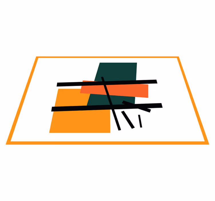 Moderní prostírání abstraktní geometrické bloky - TenStickers